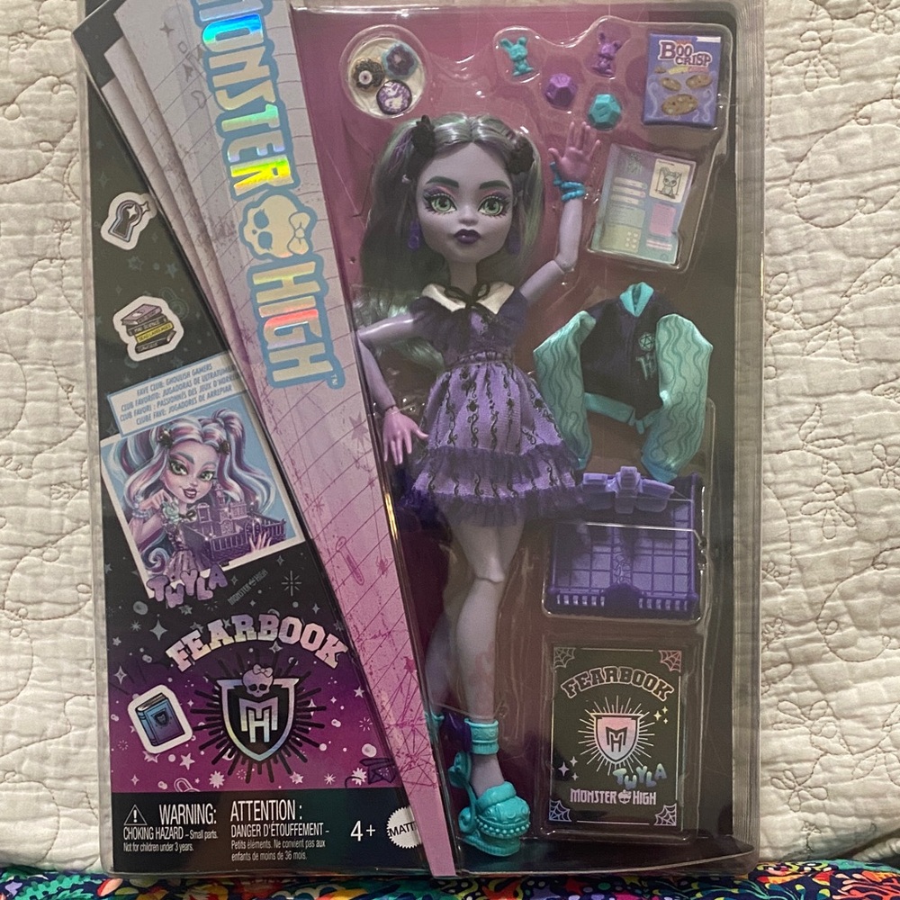 Monster High Doll in Purple and Teal Ensemble